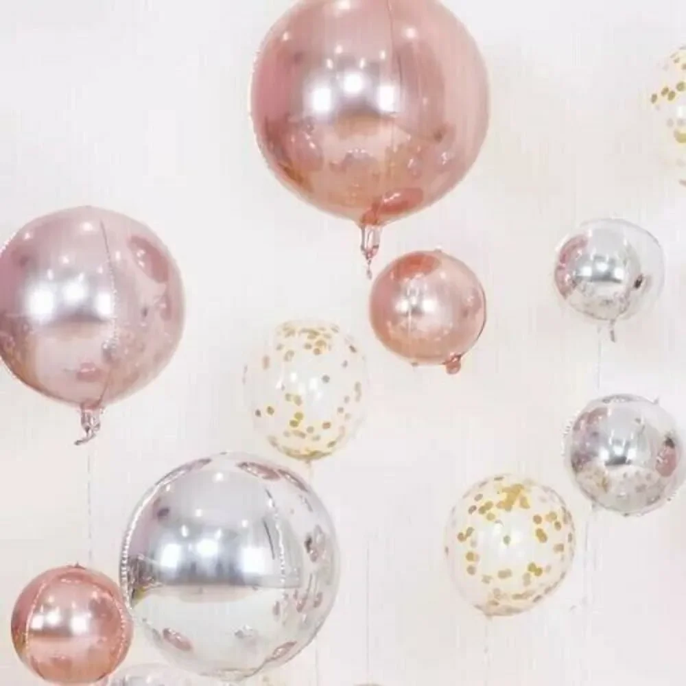 Set of 6 EXTRA LARGE Foil Balloon Rose Gold 18